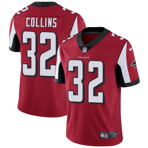 Nike Falcons #32 Jalen Collins Red Team Color Men's Stitched NFL Vapor Untouchable Limited Jersey - Click Image to Close